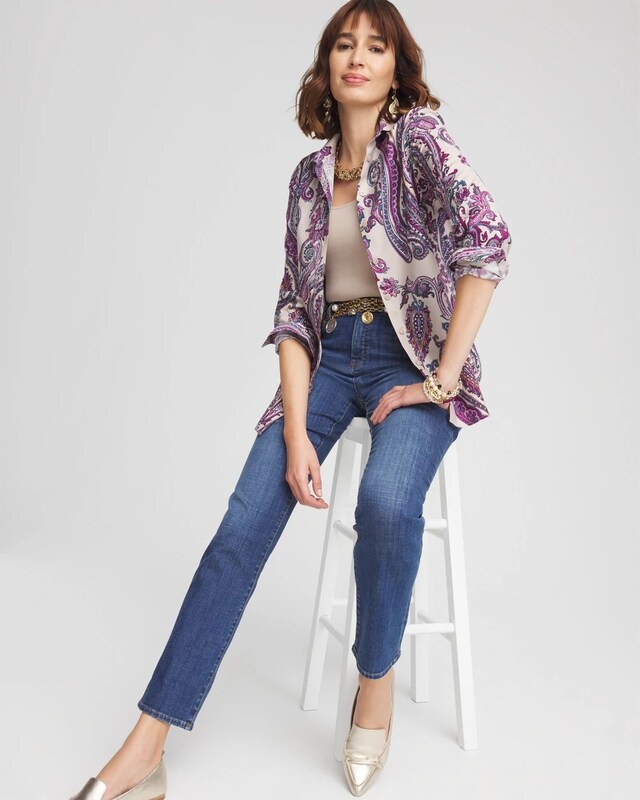 No Iron Paisley Shirt - image 2